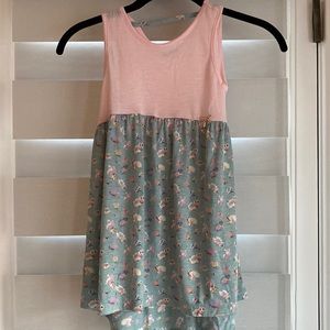 Girls floral dress, made in Korea, 3-4T